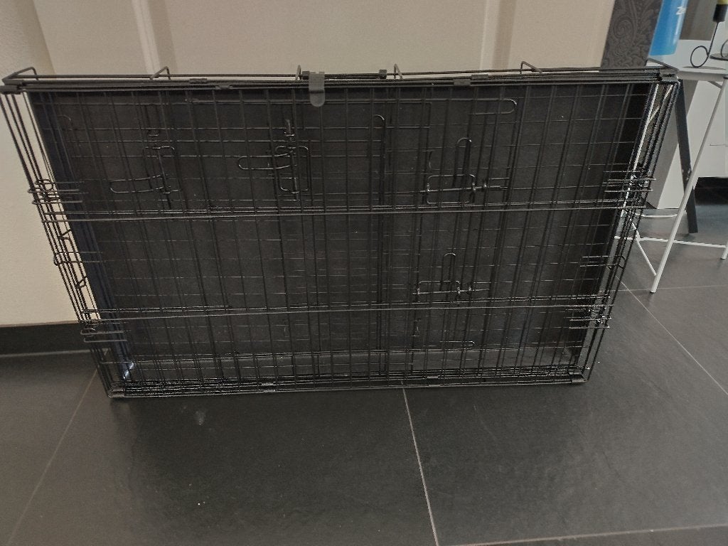 Adori Safety bench met 2 deuren zwart, Ophalen, Zo goed als nieuw