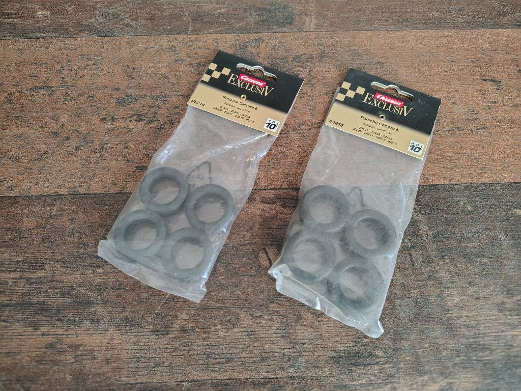 2x Set Banden Carrera Exclusiv / 1:24 / Racebaan /Slotcar, Verzenden, Gebruikt, Elektrisch, Carrera