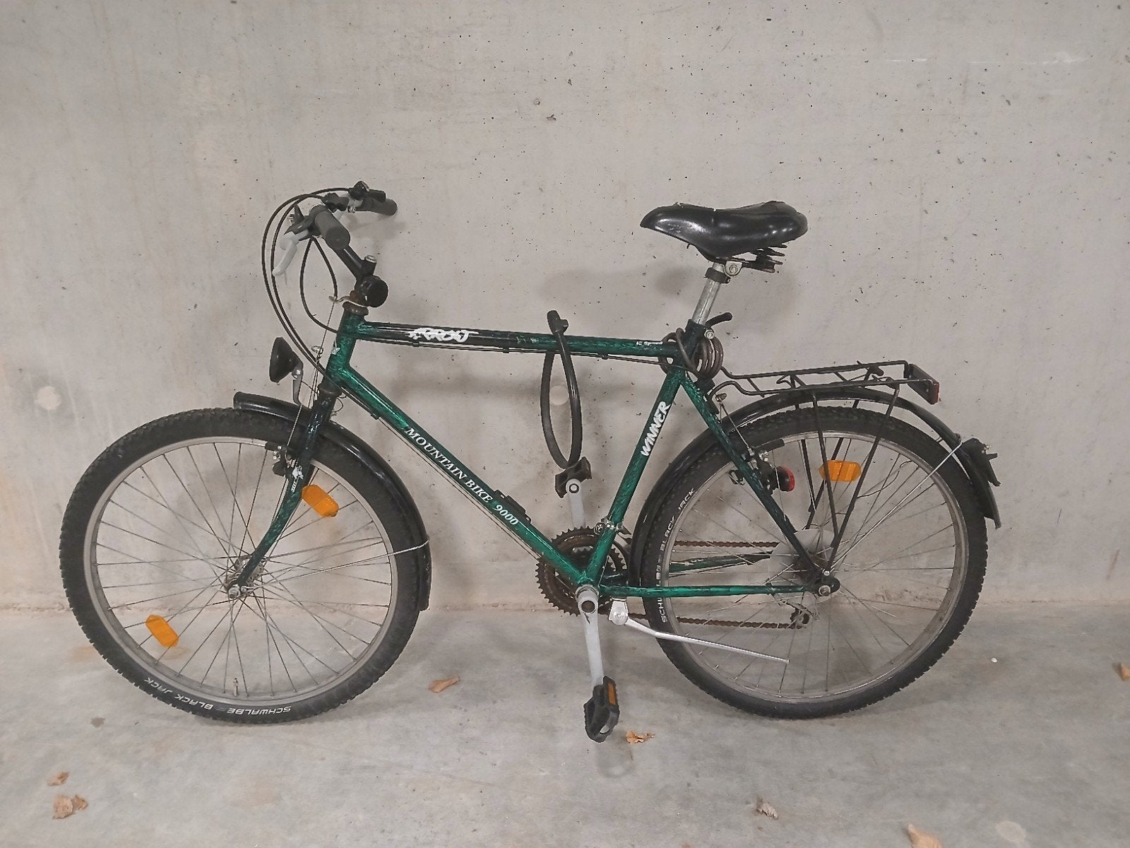 Mountainbike 9000 - Groen, Gebruikt, Velgrem, 49 tot 53 cm, Dames