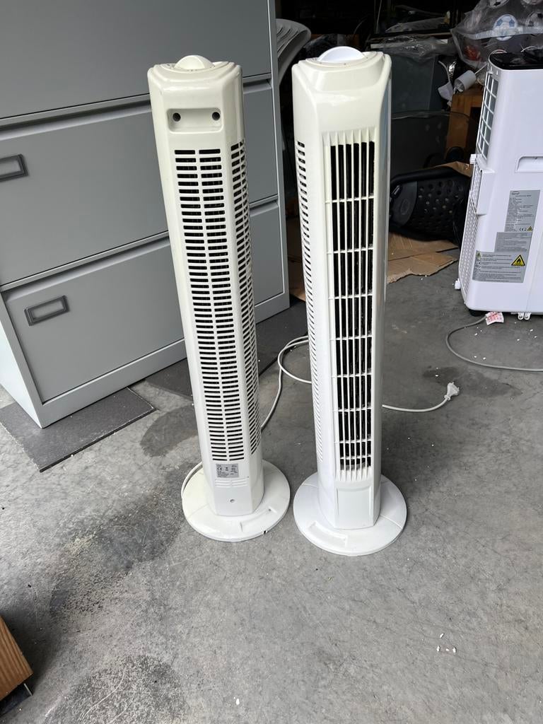 2x Torenventilator met 3 Oscillatiesnelheden, Witgoed en Apparatuur, Ventilatoren, Ophalen of Verzenden