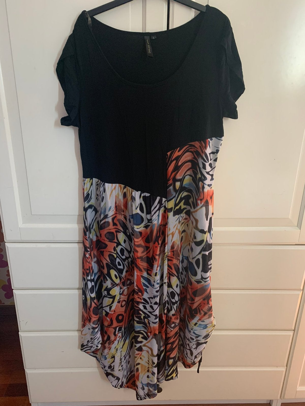 Dolce Vita jurk L, Zwart, Maat 42/44 (L), Ophalen of Verzenden, Zo goed als nieuw