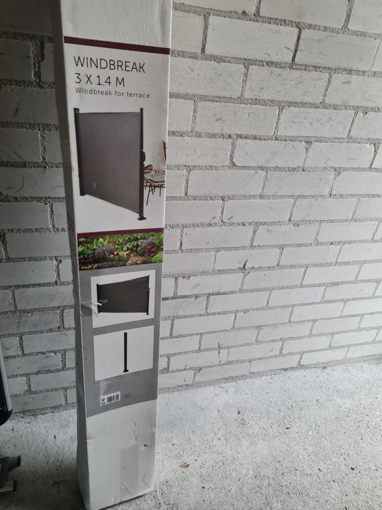 Windscherm 3 x 1.4 M voor terras - Nieuw in doos, Tuin en Terras, Tuinschermen, Ophalen, Overige materialen, 100 tot 150 cm, Nieuw