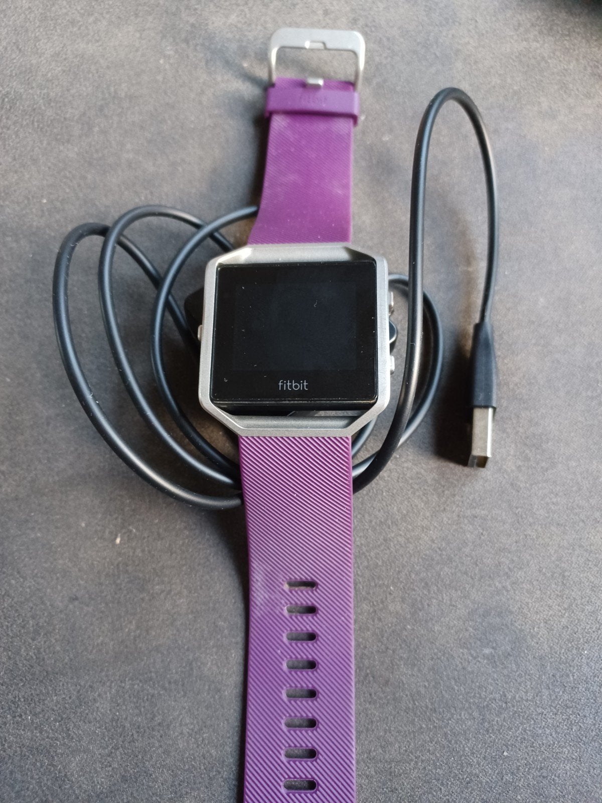 Fitbit blaze met oplader, Gebruikt, Paars, Ophalen of Verzenden, Fitbit