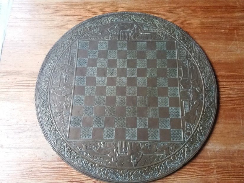 Kunstzinnig Dambord, Een of twee spelers, Ophalen of Verzenden, Gebruikt