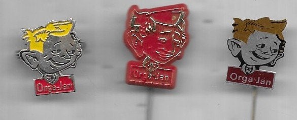 3 ORGAN JAN SPELDEN VERSCHILLENDE, Ophalen of Verzenden, Gebruikt, Overige onderwerpen, Speldje of Pin
