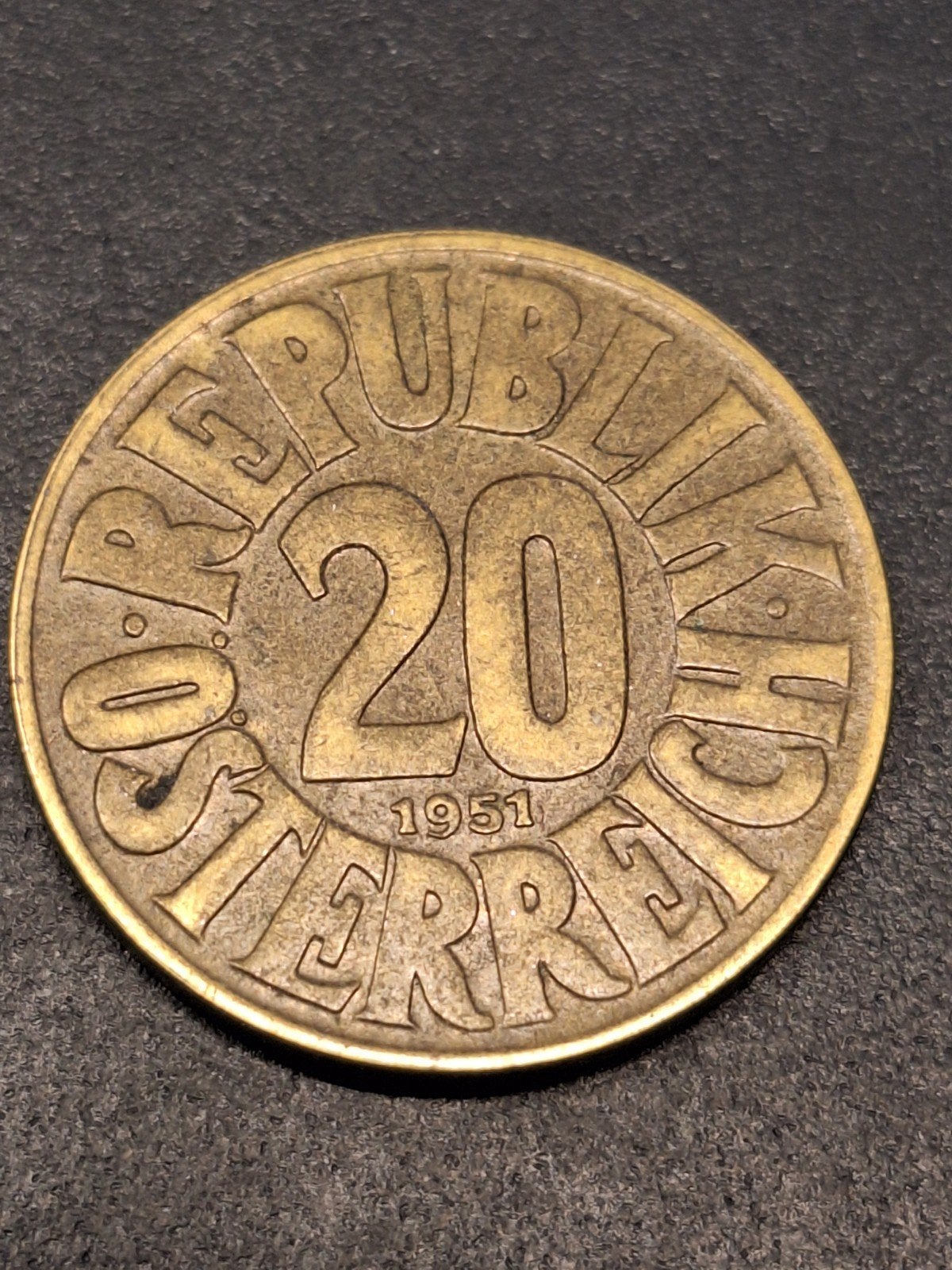 Oostenrijk 20 groschen 1951, Ophalen of Verzenden, Oostenrijk