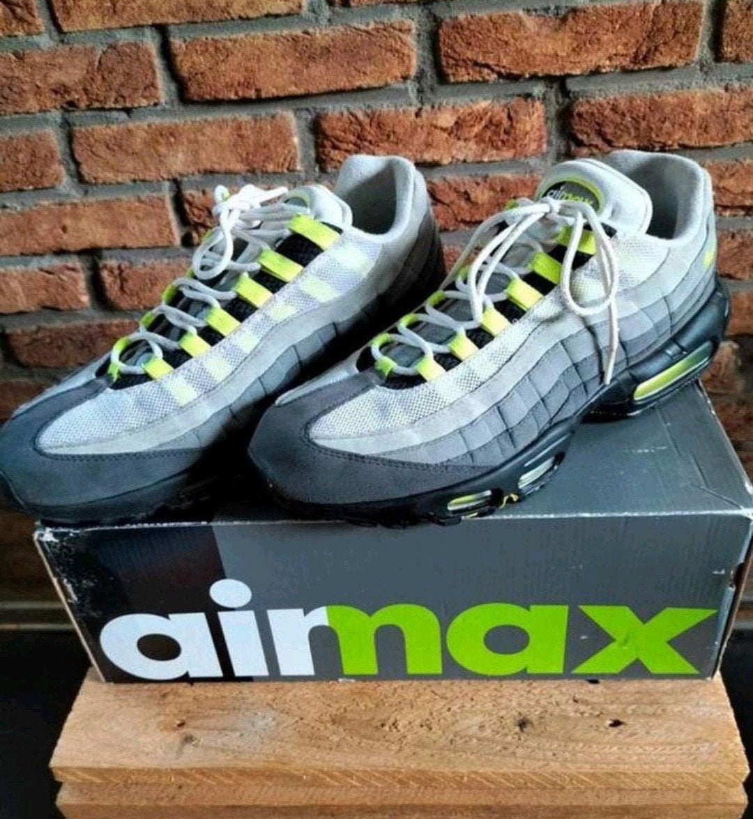Nike Air Max 95 Neon Big Bubble - Maat 47 met doos, Overige kleuren, Nike, Ophalen of Verzenden, Sneakers of Gympen