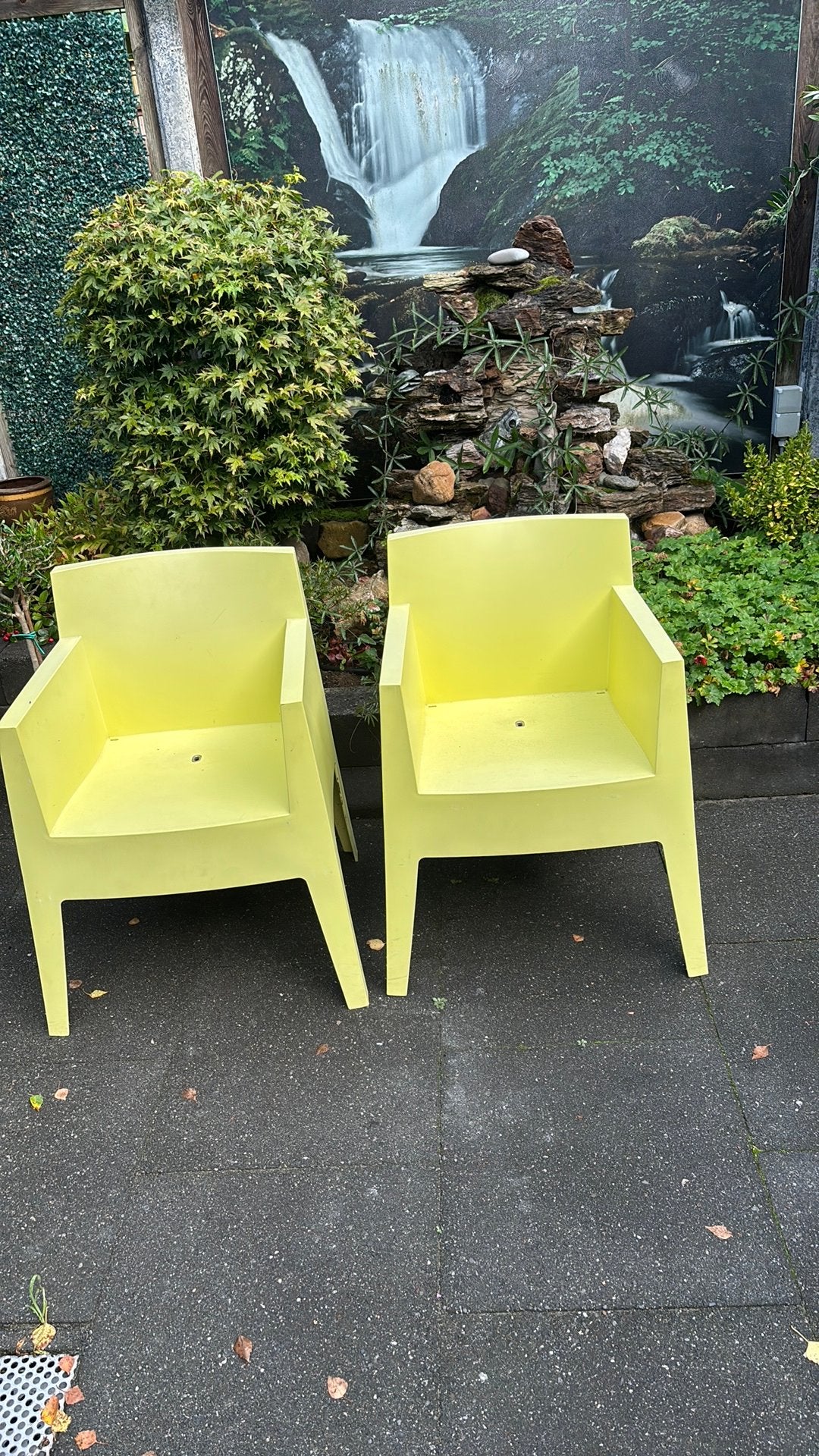 Starck tuinstoelen gratis, Ophalen, Gebruikt, Kunststof