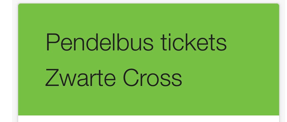Pendelbus zondag 2 volw, Twee personen