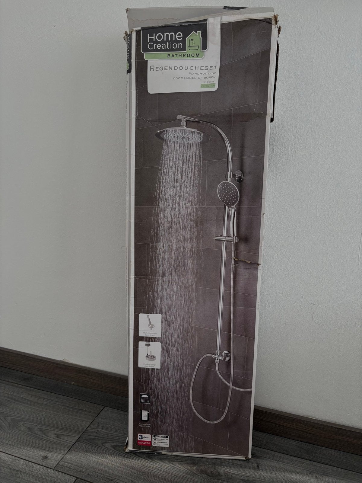 Home Creation Regendoucheset - Nieuw in doos, Ophalen of Verzenden, Nieuw, Chroom, Douche