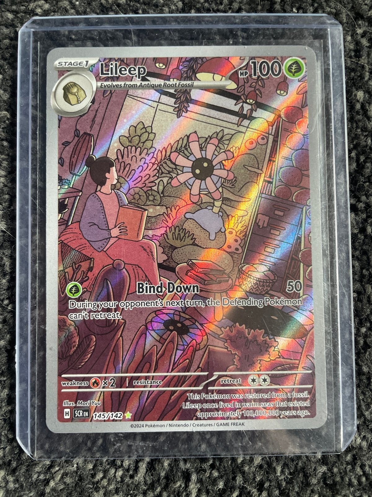 Lileep 145/142 Holo Rare Pokémon Kaart - Nieuwstaat, Ophalen of Verzenden, Nieuw, Losse kaart, Foil