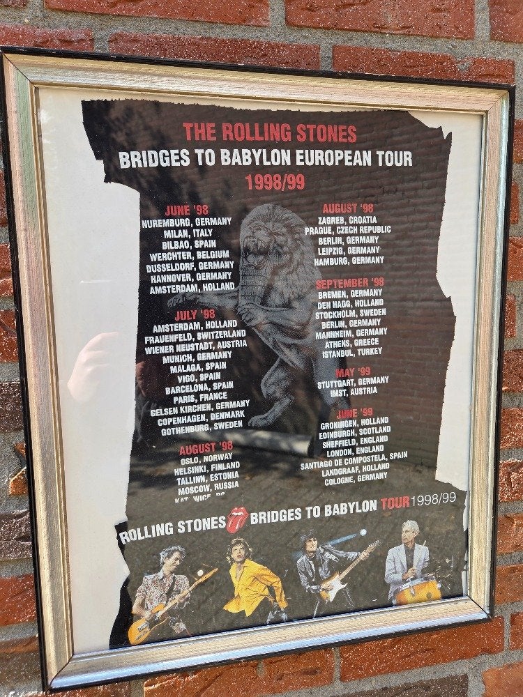 rollng stones t shirt schilderij 1998/ 99, Ophalen of Verzenden, 'T Olde Gre-j, Info@toldegrej.nl, Endepoelstraat 20f Didam