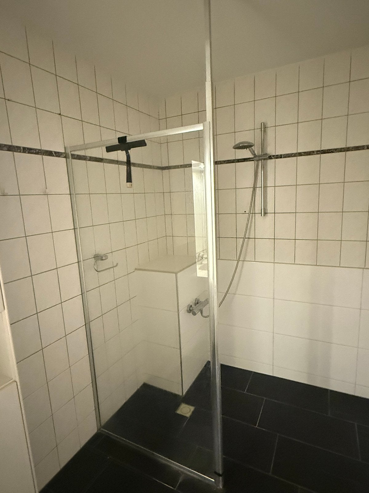 Douchewand, Ophalen, Zo goed als nieuw, Rvs, Douche