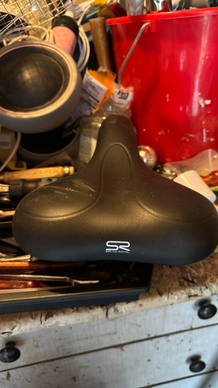 Selle Royal fietszadel - Zo goed als nieuw 2x, Ophalen, Kunststof, Zo goed als nieuw, Zadel
