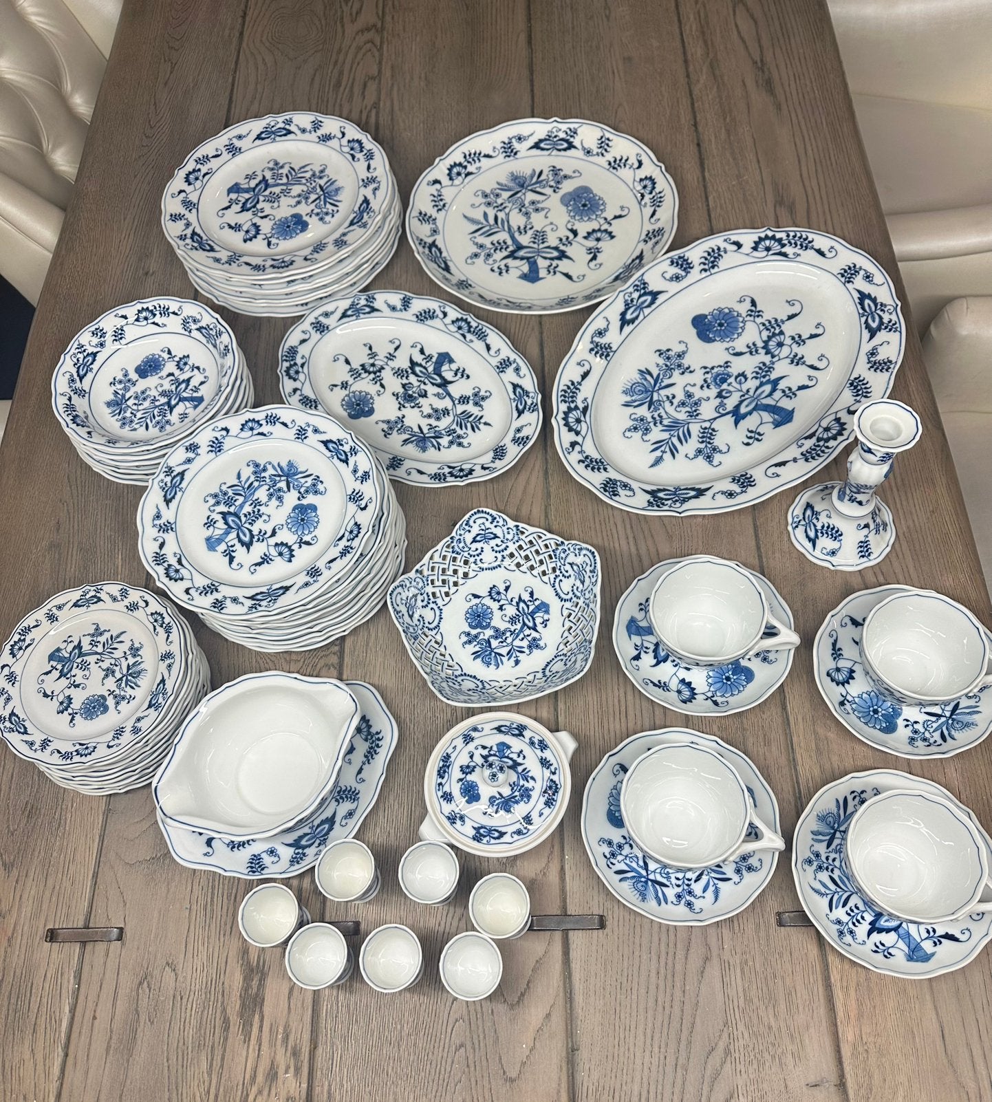 Vintage Blue Danube Servies - Banner-Stempel (1951-1976), Huis en Inrichting, Keuken | Servies, Verzenden, Zo goed als nieuw, Porselein