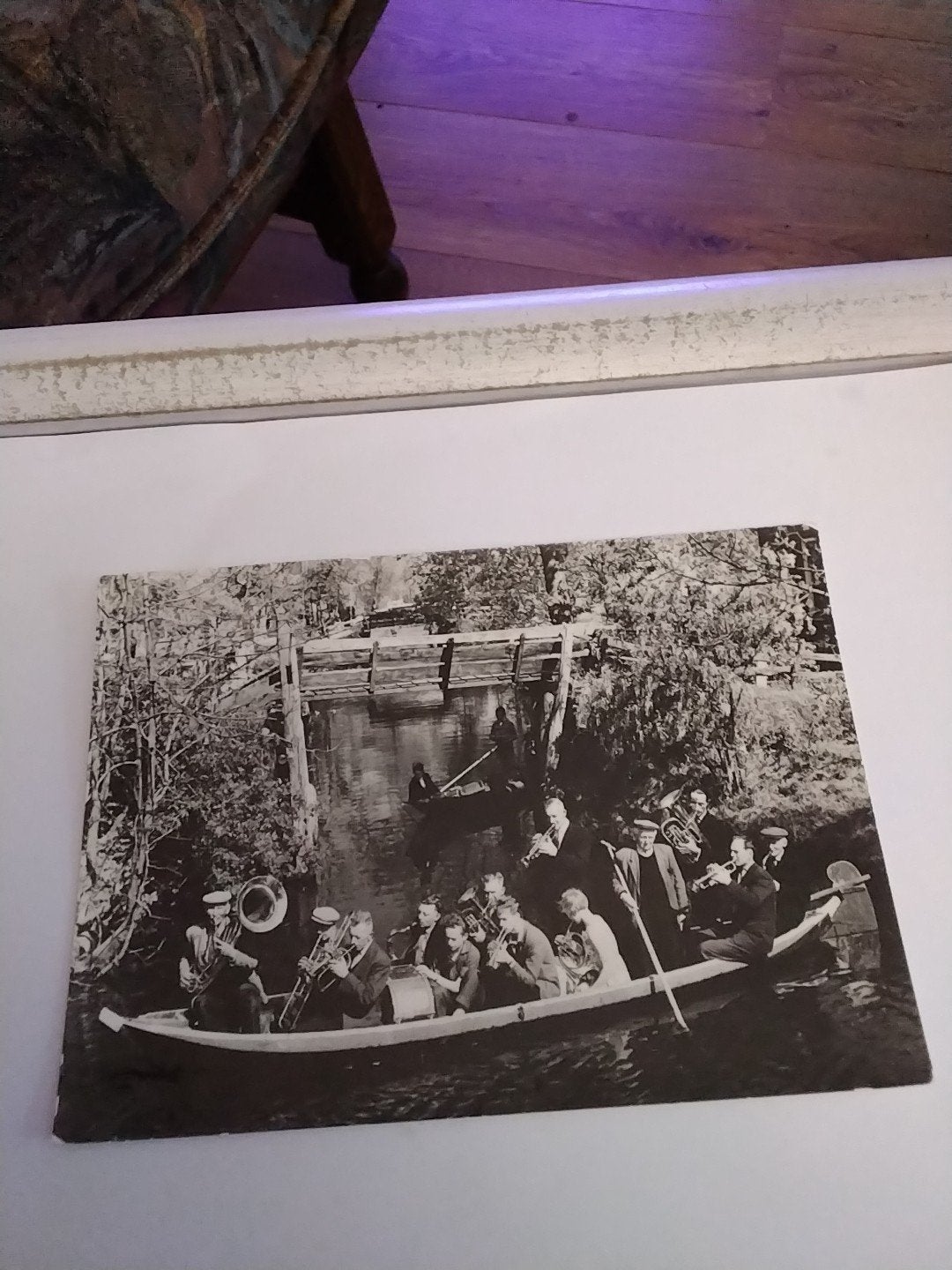 Oude ansichtkaart Giethoorn fanfare 1959, Verzamelen, Ophalen of Verzenden, 1940 tot 1960, Gelopen, Overijssel