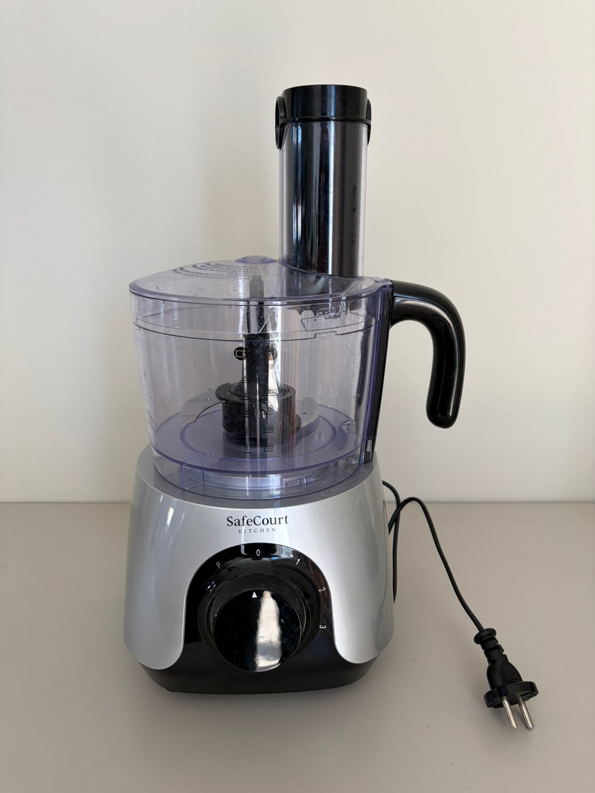 Food processor SafeCourt FP100, Ophalen, 1 tot 2 liter, Nieuw, 3 snelheden of meer