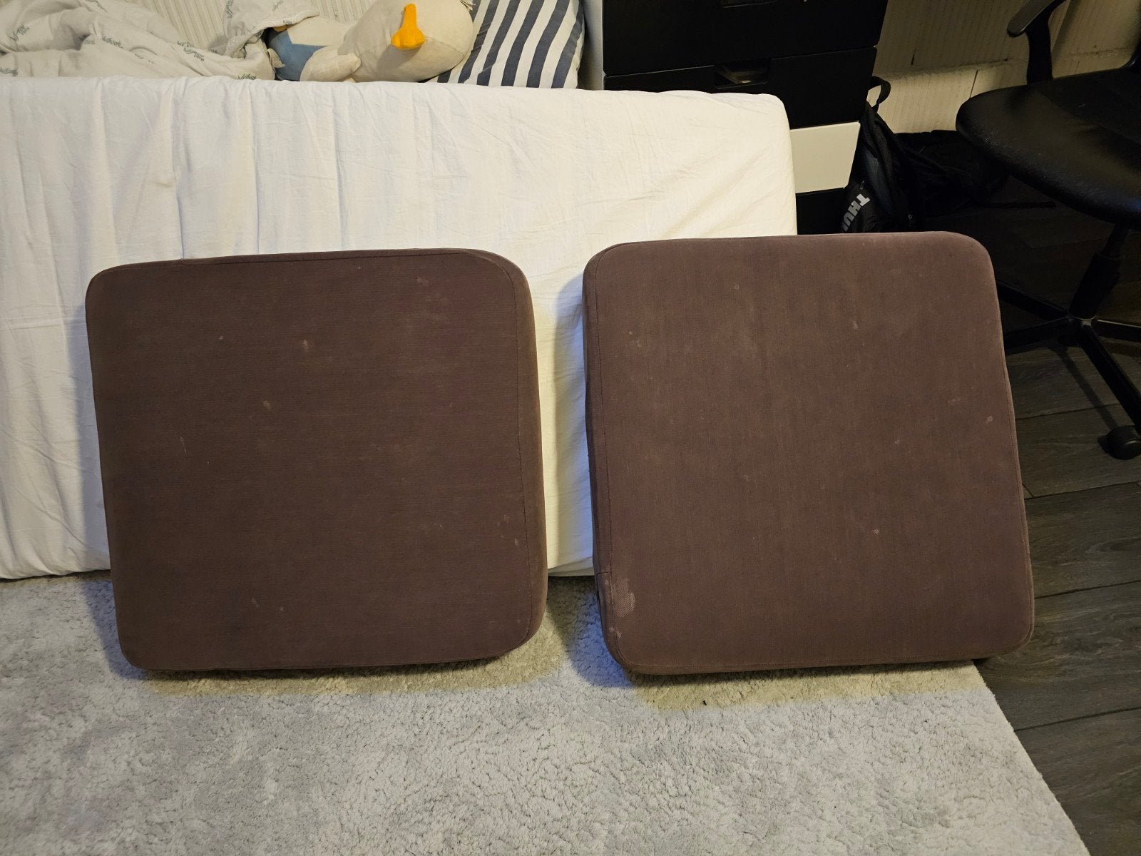 Set van 6 Grote Zit- en Rugkussens voor Binnen/Buiten, Huis en Inrichting, Woonaccessoires | Kussens, Ophalen, Wasbaar, Gebruikt