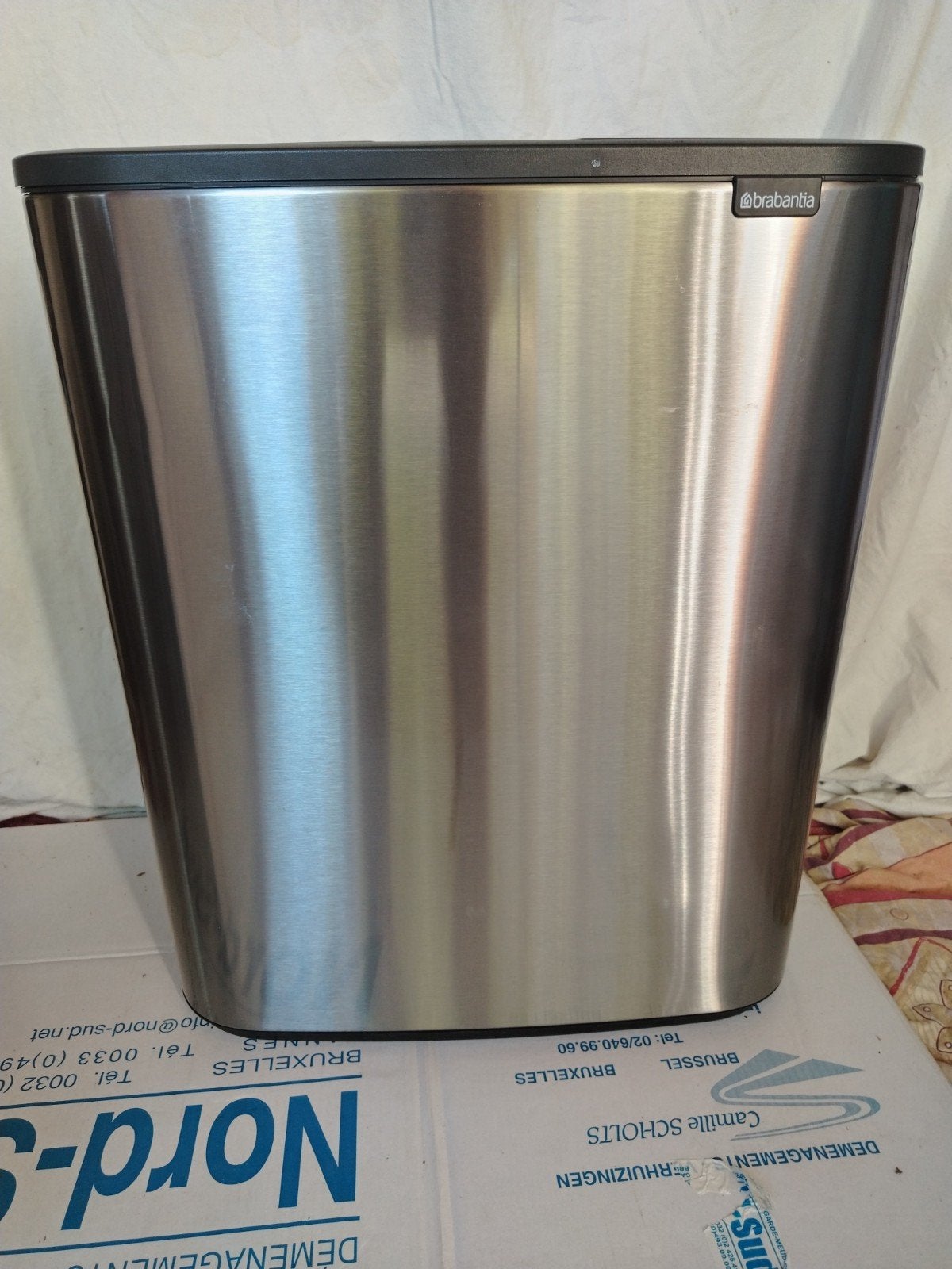 Brabantia touch RVS 2X30 liter fingerprint proof NIEUW!, 50 – 75, Nieuw, 40 liter of meer, Ophalen of Verzenden