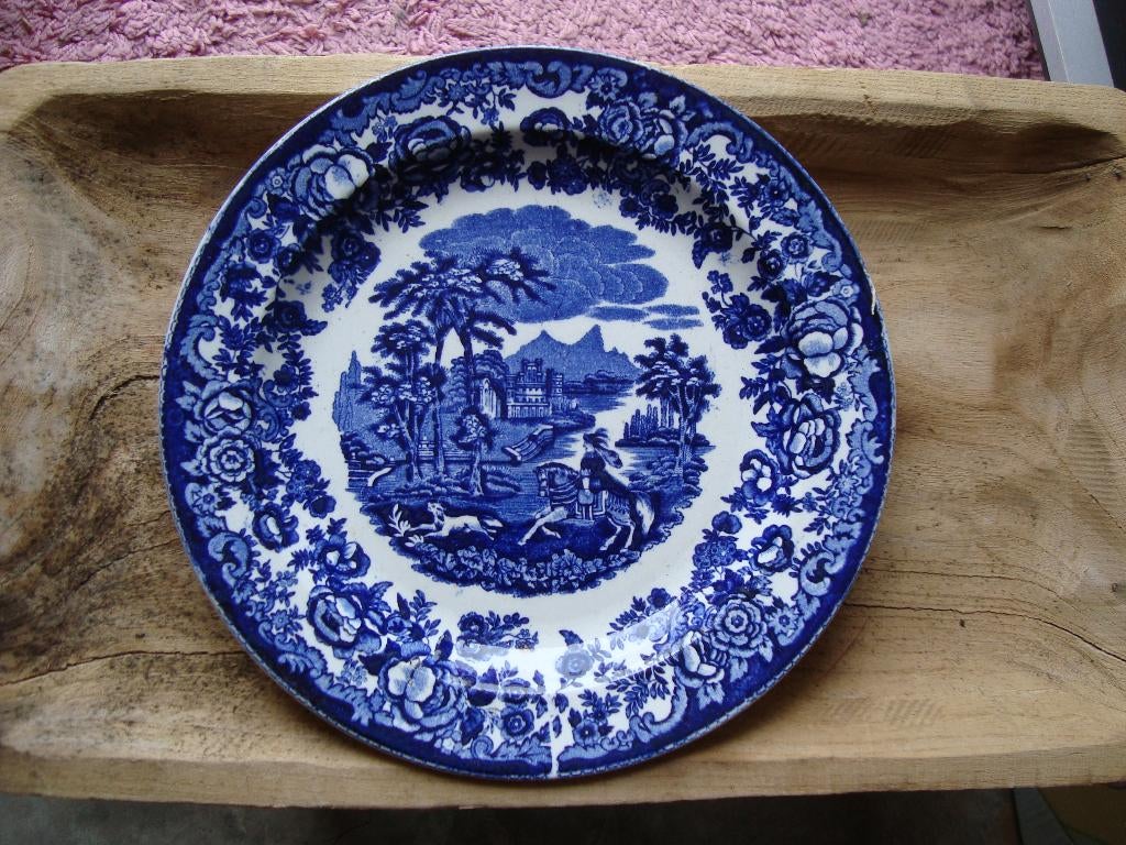 Mooi blauw bord, Ophalen of Verzenden, Nieuw, Wandbord of Wandpaneel