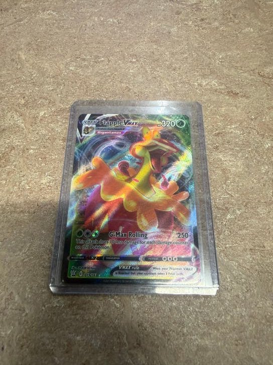 Flapple VMAX 019/163 Battle Styles Pokémon Kaart, Ophalen of Verzenden, Zo goed als nieuw, Losse kaart, Foil