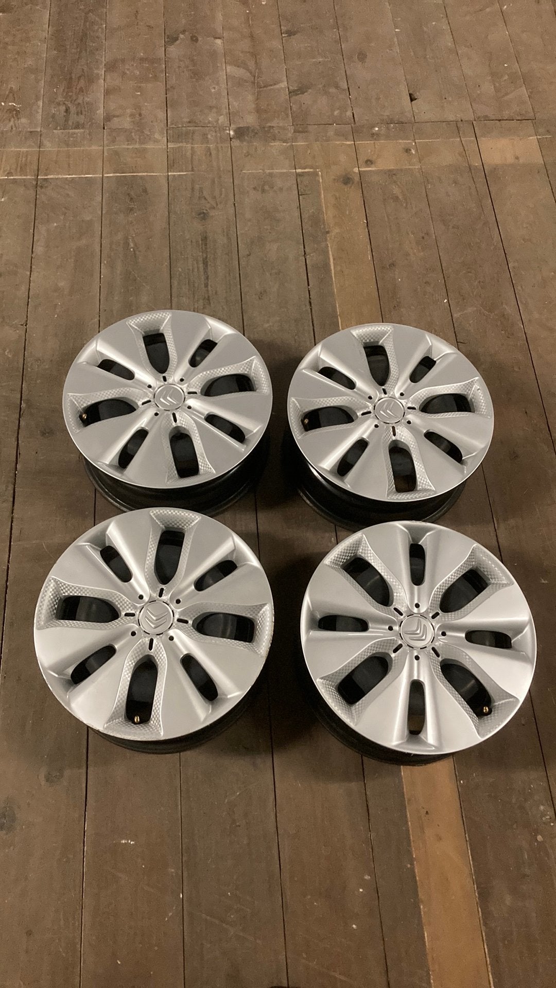 15” stalen velgenset Citroen C3 4x108, Ophalen, Gebruikt, 15 inch, 185 mm