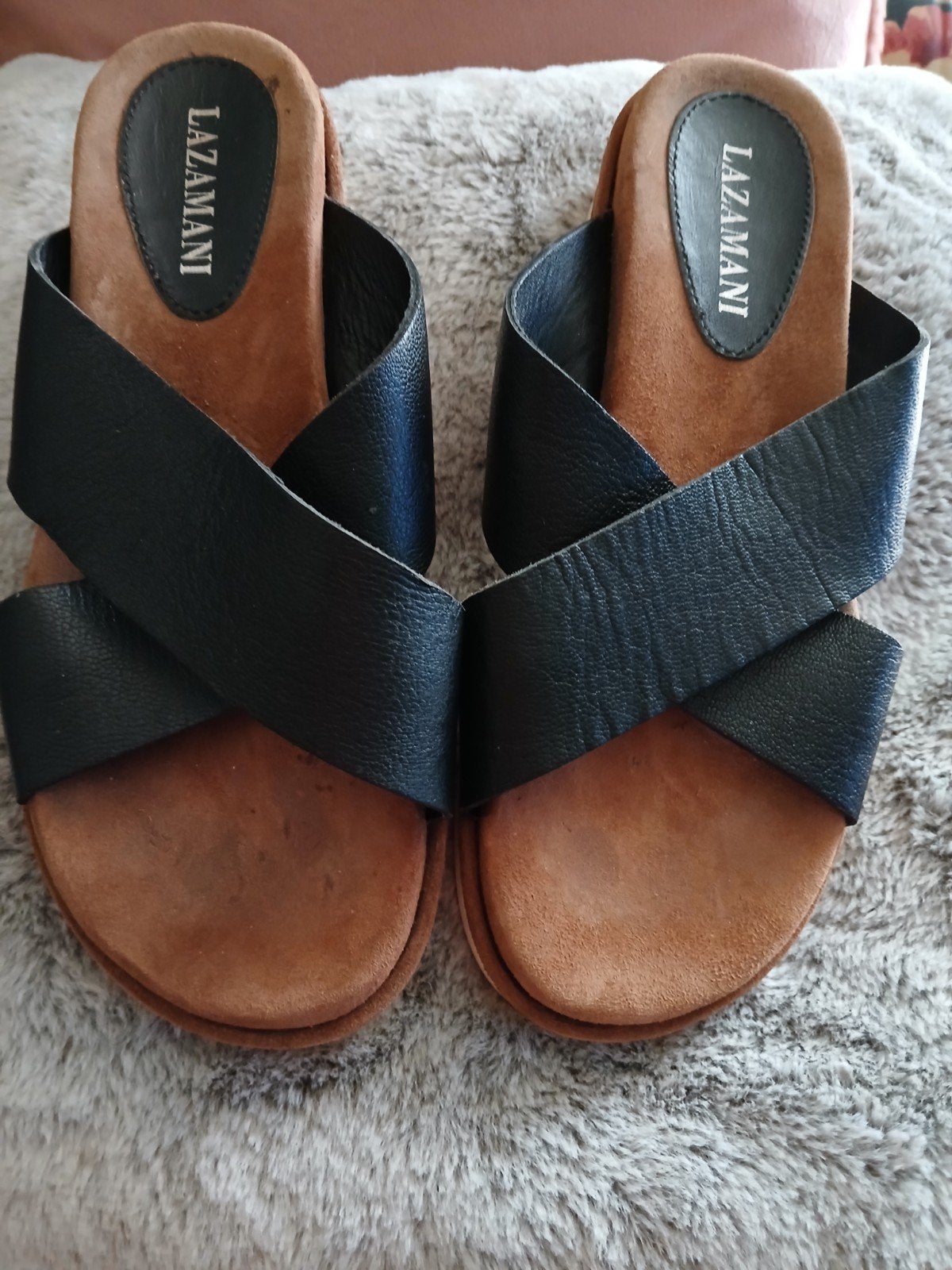 lazamani sandalen, Kleding | Dames, Schoenen, Ophalen of Verzenden, Zo goed als nieuw, Sandalen of Muiltjes