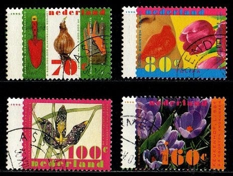 Nederland nr. 1668-1671a Vakantie 1996 gestempeld, Postzegels en Munten, Postzegels | Nederland, Verzenden, Na 1940, Gestempeld