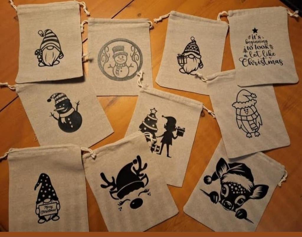 Kerst zakjes. Diverse afbeeldingen., Ophalen, Nieuw