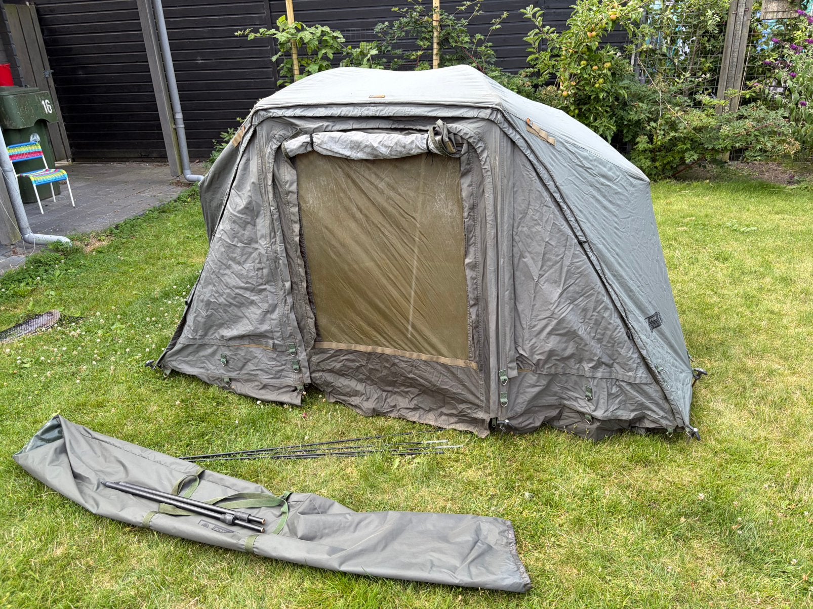 Fox supa brolly system brolly compact, Watersport en Boten, Hengelsport | Karpervissen, Ophalen, Gebruikt, Overige typen
