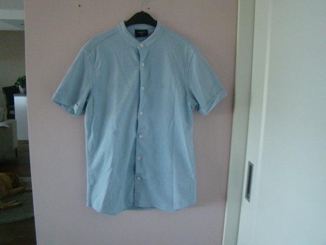 STANGATA lichtblauw overhemd / maat M, Stangata, Blauw, Zo goed als nieuw, Halswijdte 39/40 (M)