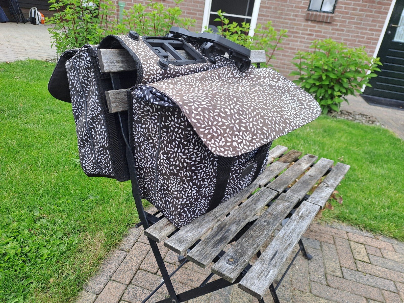 Te koop dubbele fietstas met MIK systeem, Fietsen en Brommers, Fietsaccessoires | Fietstassen, Ophalen