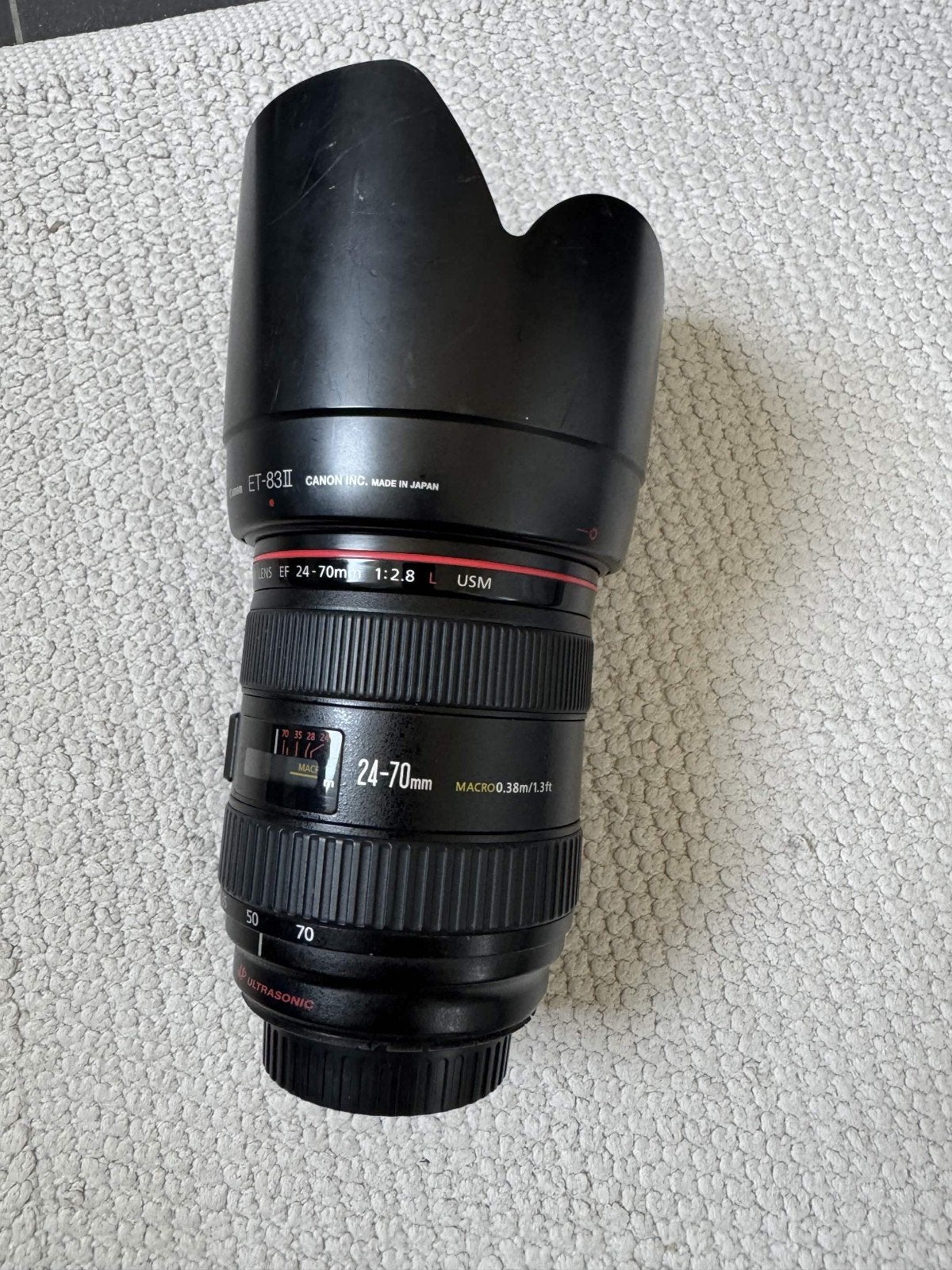 Canon EF 24-70mm F2.8 L USM lens + zonnekap, Audio, Tv en Foto, Fotografie | Lenzen en Objectieven, Ophalen of Verzenden, Standaardlens
