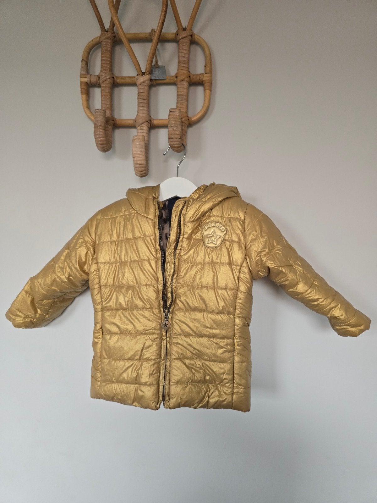 Gouden Like Flo winterjas voor meisjes in maat 86, Ophalen of Verzenden, Zo goed als nieuw, Like Flo, Meisje