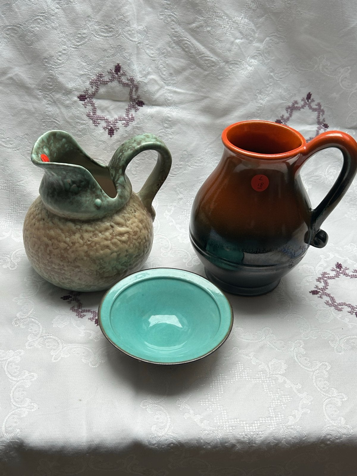 Vintage Gouds Plateel - 3 Bijzondere Stukken, Ophalen of Verzenden