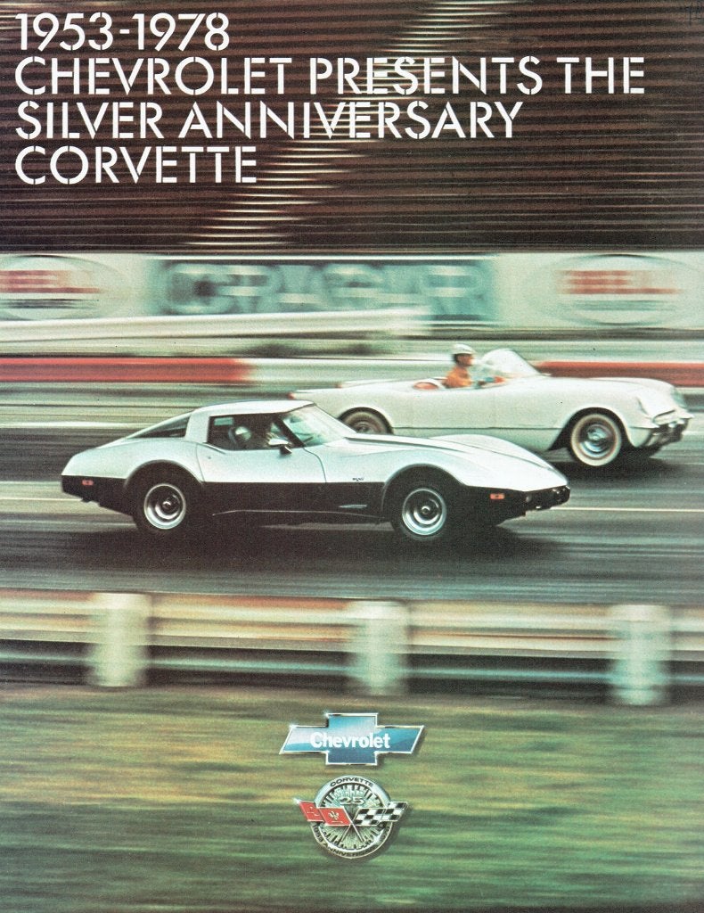 Folder Chevrolet Corvette Silver Anniversary (1978), Verzenden, Gelezen, Chevrolet