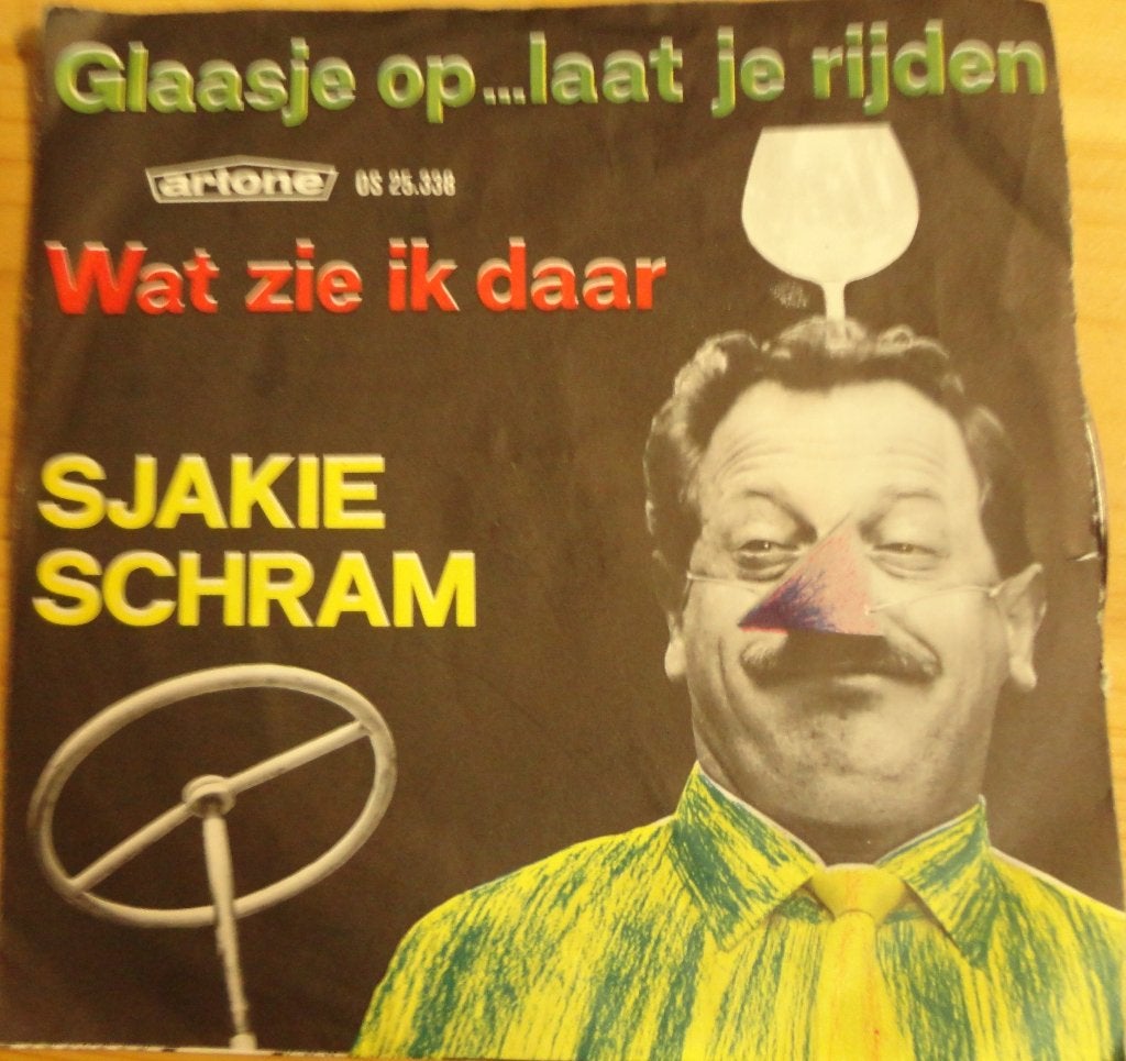 Sjakie Schram > Glaasje op laat je rijden, Ophalen of Verzenden, Gebruikt, 7 inch, Nederlandstalig