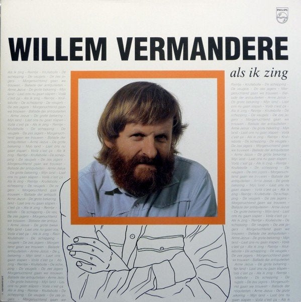 LP - Willem Vermandere – Als ik zing - Folk/rock, LP, Ophalen of Verzenden, Zo goed als nieuw, 12 inch
