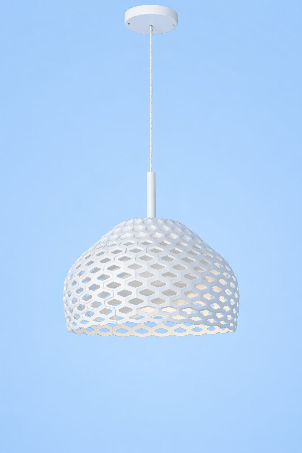 1x Flos Tatou S1 design hanglamp wit honingraat structuur, Ophalen, E27 (groot), Zo goed als nieuw, 1x Flos Tatou S1 design hanglamp wit honingraat structuur