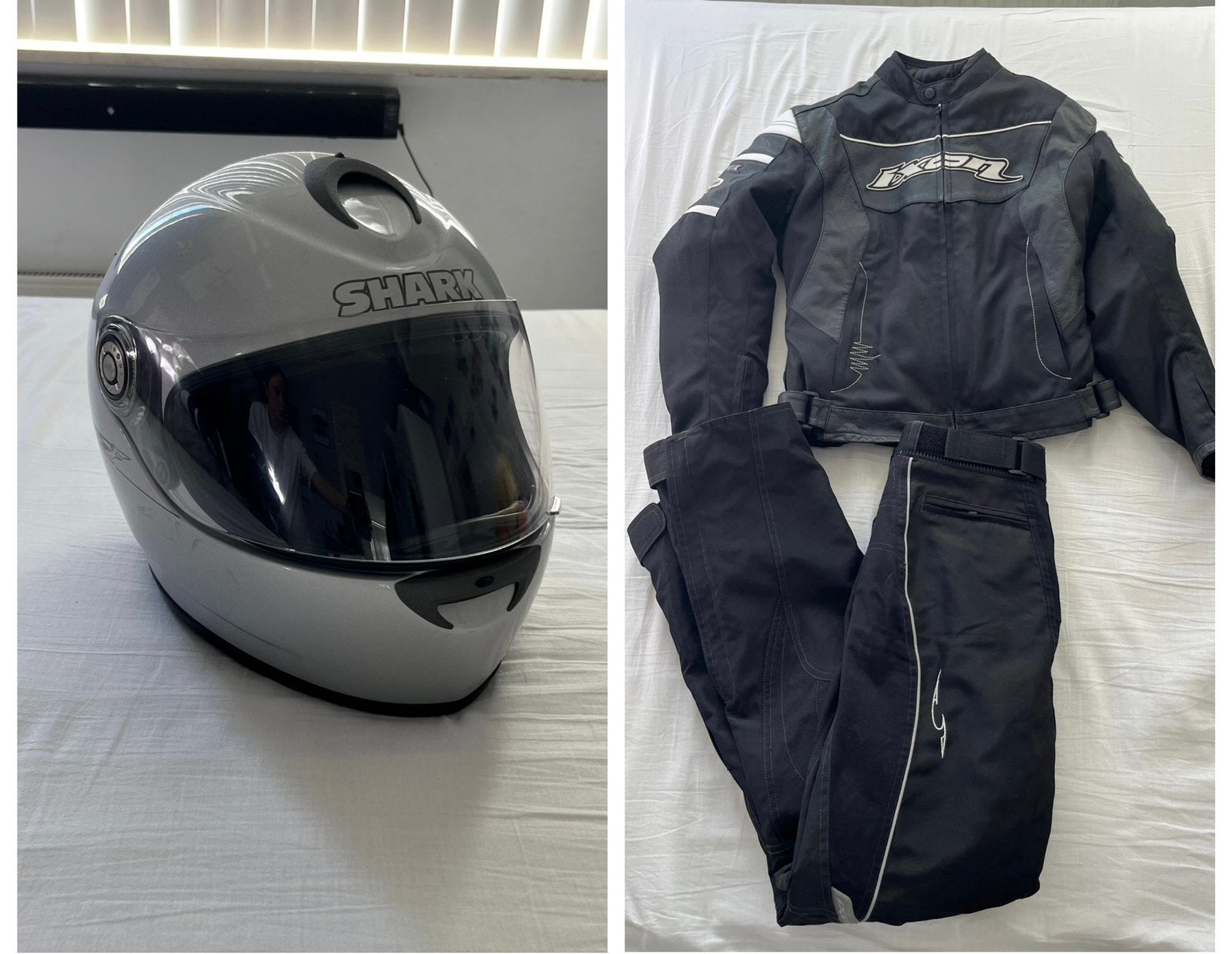 Motor jas, broek en helm maat S en M, Ophalen of Verzenden, Nieuw zonder kaartje, Dames, Combipak
