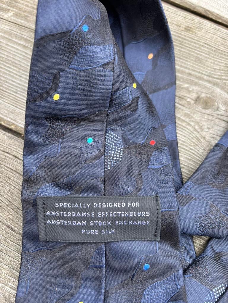 Stropdas Amsterdamse effectenbeurs pure silk, Kleding | Heren, Stropdassen, Verzenden