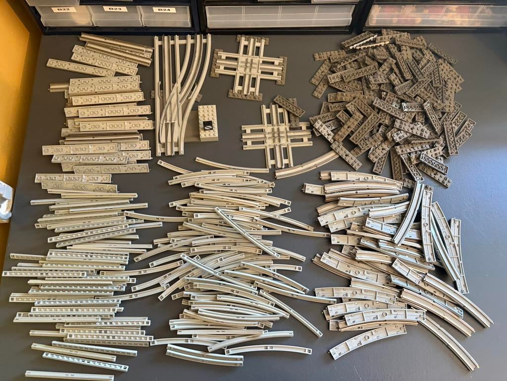 Lego 12v trein rails, Lego, Lego, Verzenden, Zo goed als nieuw