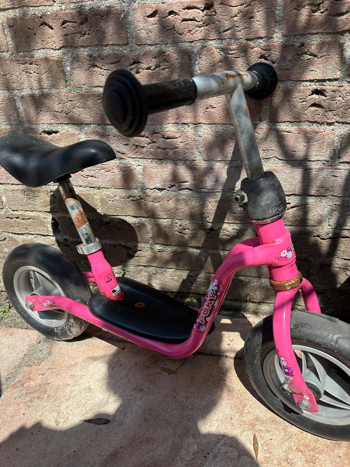 Puky loopfiets roze, Ophalen, Gebruikt, Minder dan 16 inch