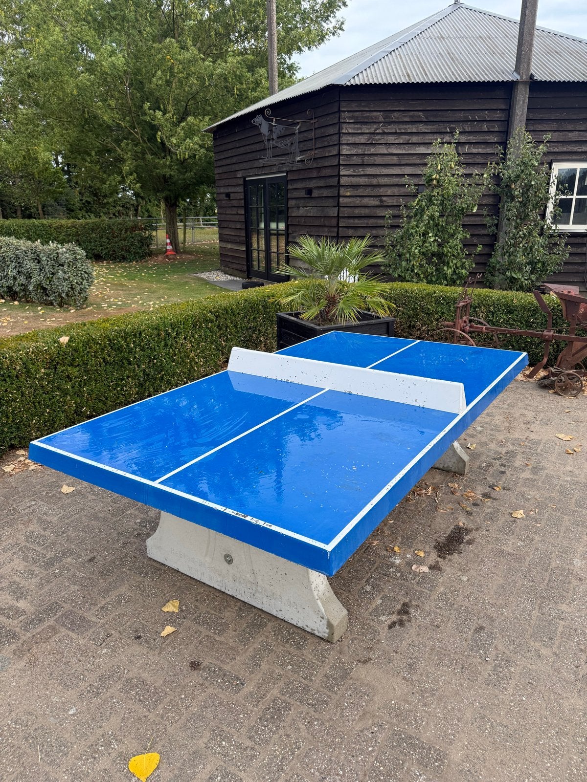 Betonnen Tafeltennistafel - Duurzaam en Weerbestendig, Sport en Fitness, Tafeltennis, Ophalen of Verzenden, Gebruikt, Tafel Outdoor