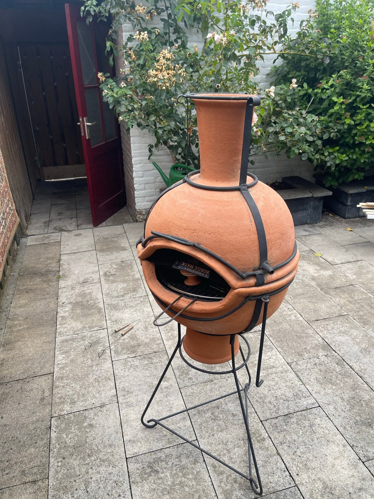 Terracotta BBQ Grill Mate - Tuinbarbecue, Ophalen, Zo goed als nieuw