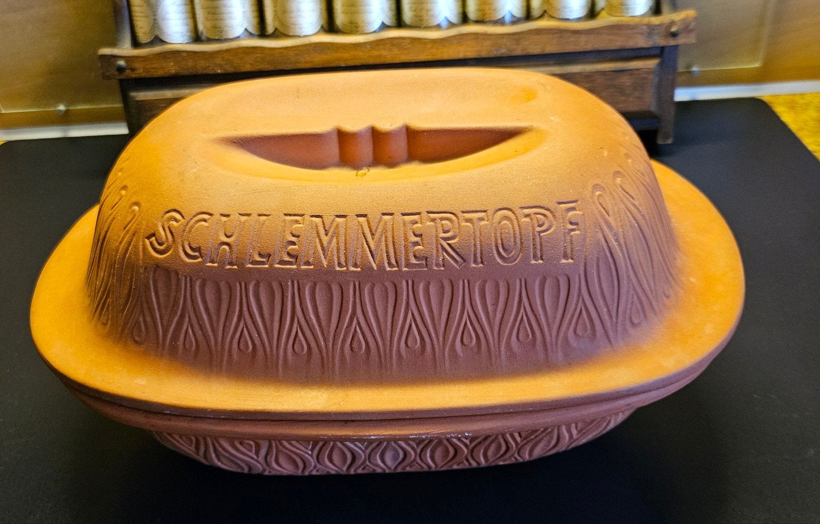 Braadpan Scheurich Keramik 833 Römer/Schlemmertopf W.Germany, Ophalen of Verzenden, Zo goed als nieuw, Schaal