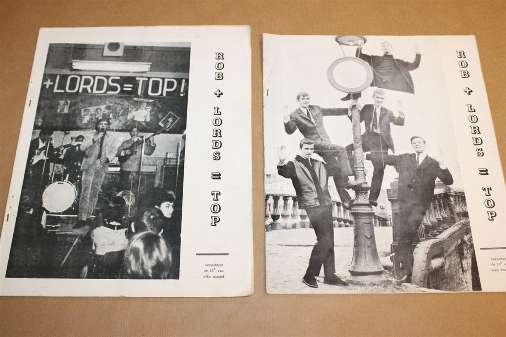 2x clubblad Rob & de Lords [Rob de Nijs] - 1964/1965 !!, Verzamelen, Ophalen of Verzenden, Zo goed als nieuw, Boek, Tijdschrift of Artikel