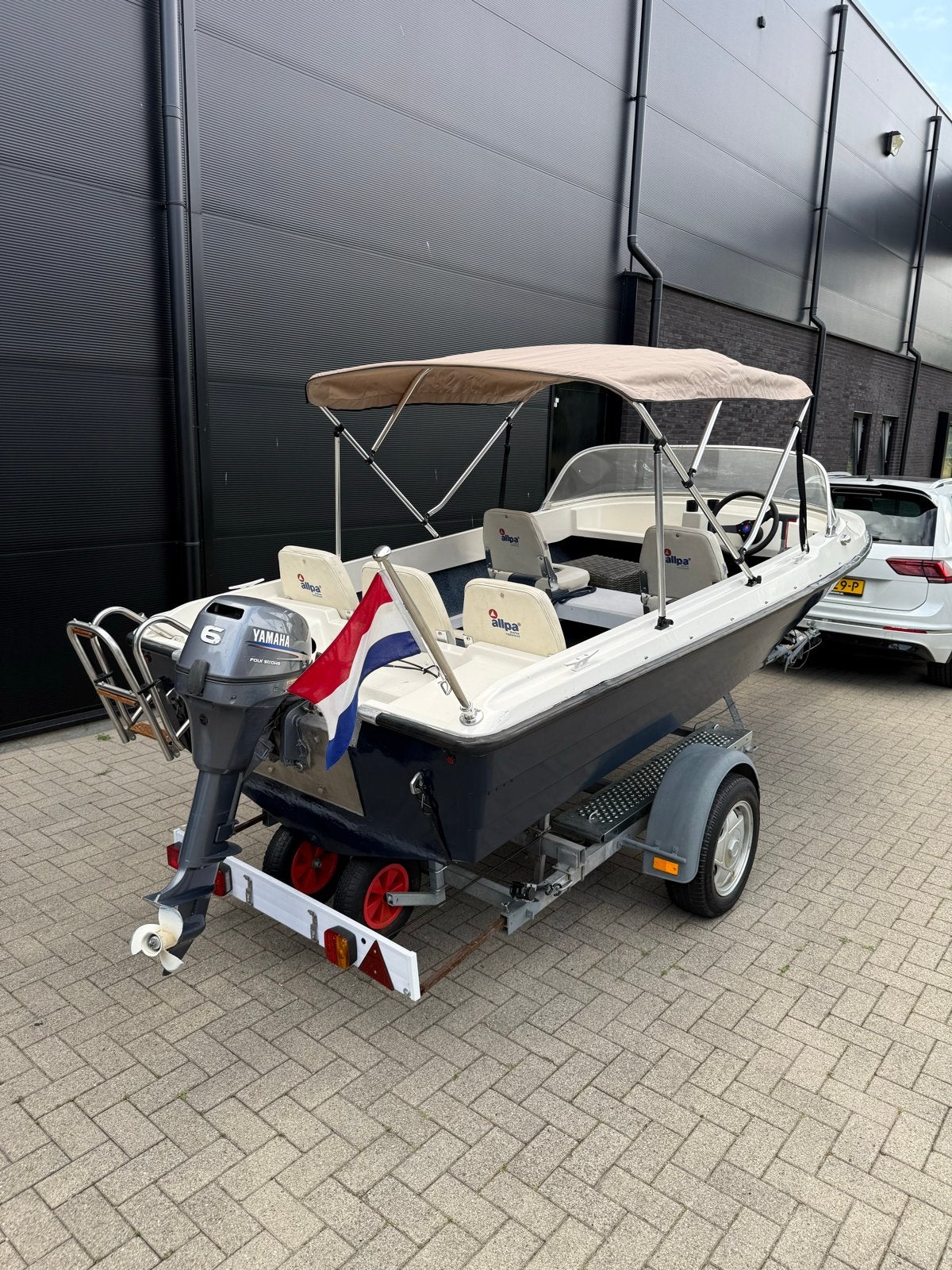 Ruime 5-persoons boot zgan nwe stille 6pk Yamaha 4-takt, Watersport en Boten, Ophalen, Overige merken, Gebruikt, Viertaktmotor