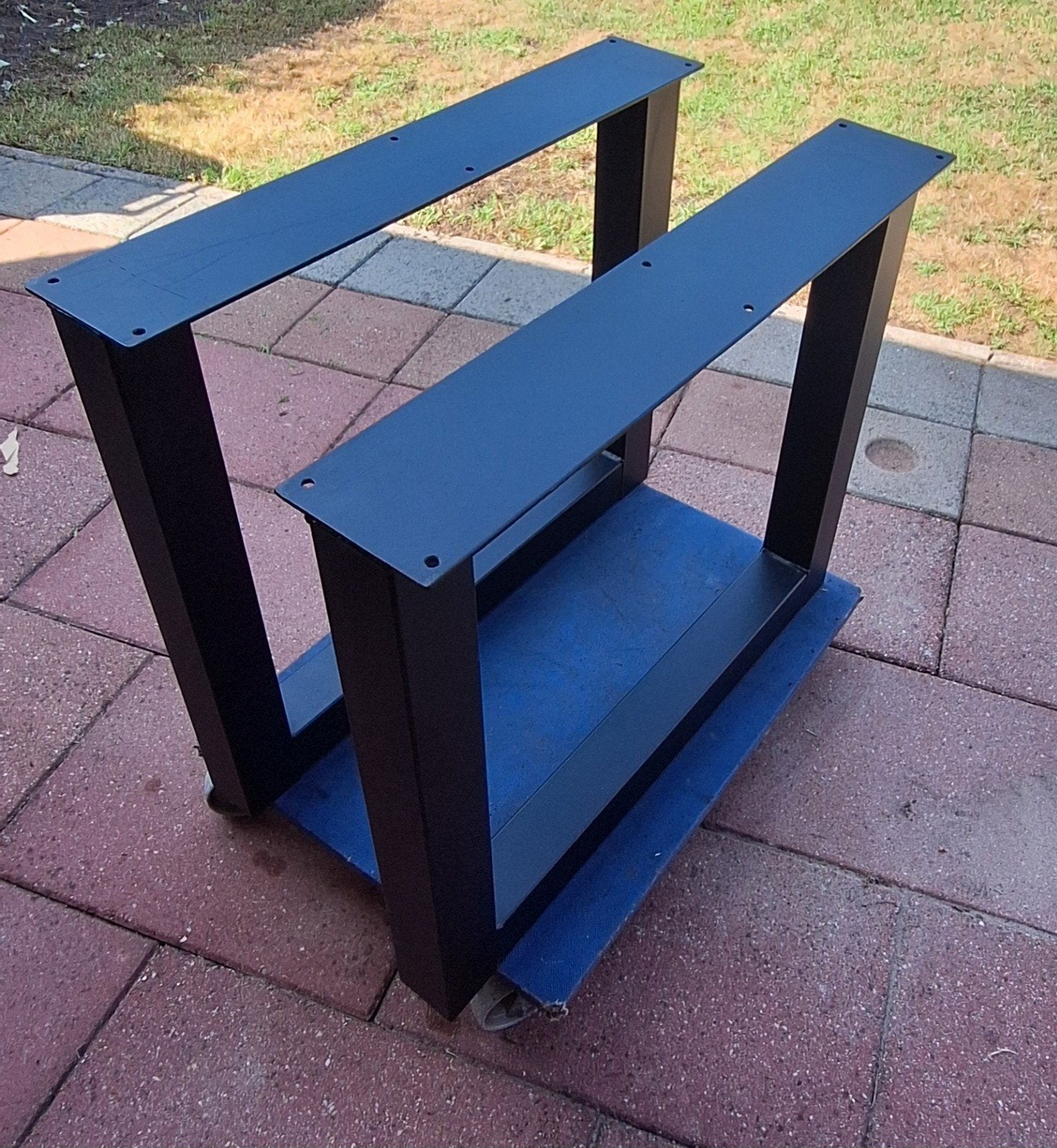2x U-vorm metalen tafelpoot 72x85 cm, 8x8 cm koker, Ophalen, Tafelpoot, 50 tot 100 cm, Nieuw