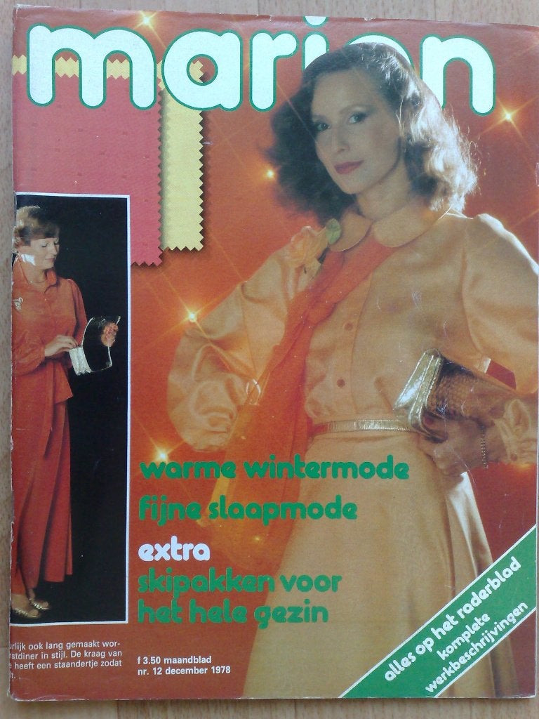 Marion kledingpatronen december nr. 12 / 1978, Verzenden, Gebruikt, Vrouw, Marion